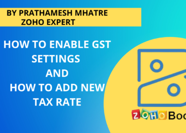 How to Enable GST Settings And How to add New Tax rate